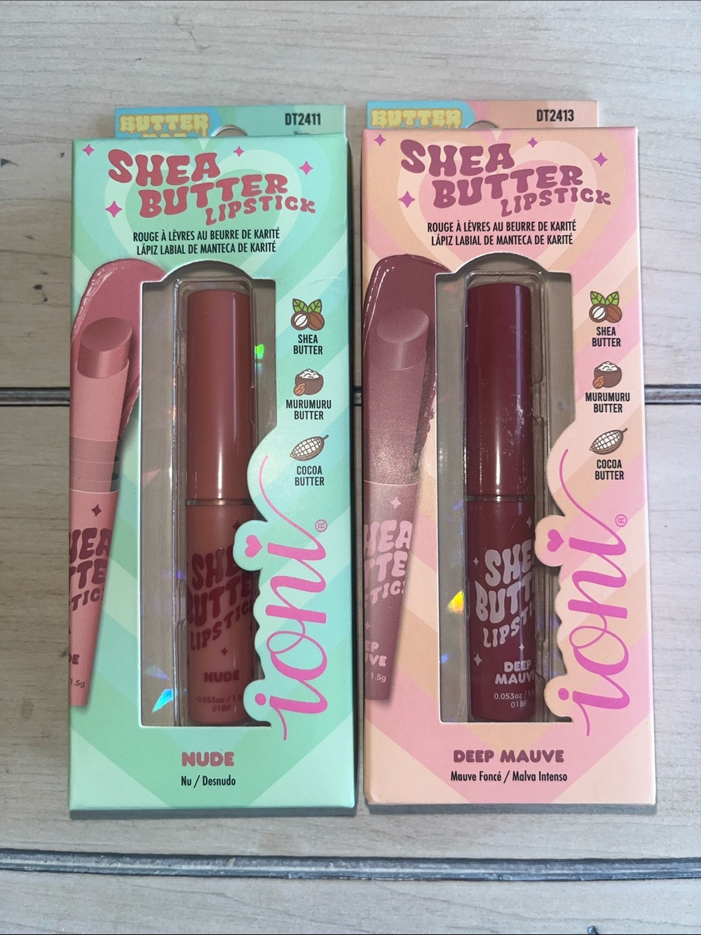 Shea Butter Lipstick Bundle - Nude & Deep Mauve